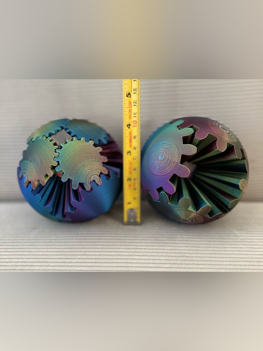 3D Printed Gear Ball Fidget Toy: Stress Relief Spinning Toy (set of 2) - Picture 5 of 5